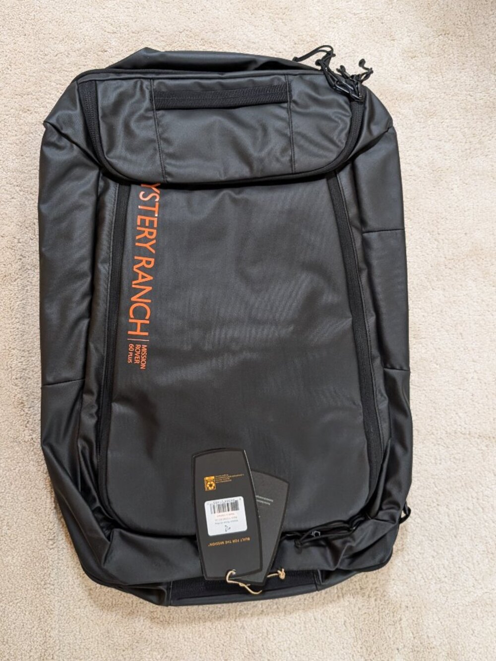 NEW Mystery Ranch Mission Rover 60 plus Backpack Pacific Black Suitcase Duffel